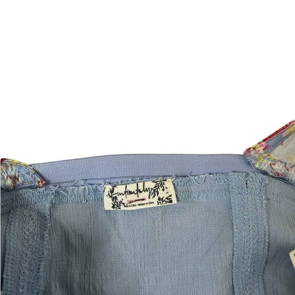 Free People Intimately Should I Say Halter Bodysuit Hydrangea Floral Size Small - Picture 16 of 16